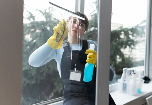 Nettoyage de vitres intérieures et extérieures à Sermaises